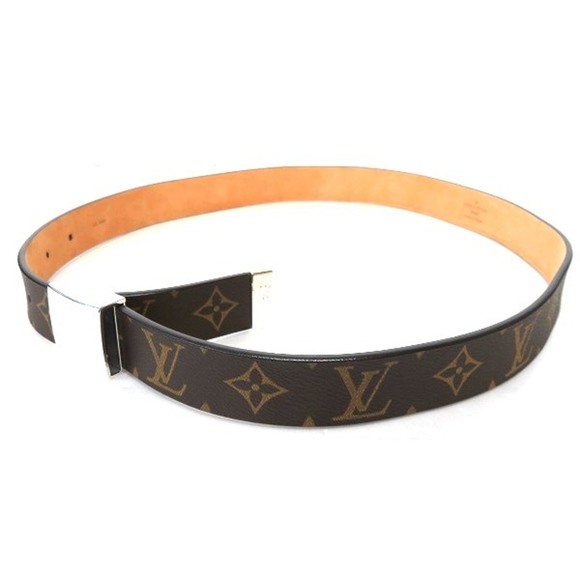 LOUIS VUITTON Monogram Centure Carre M6801W Brand Accessory Belt Men's - Picture 2 of 9